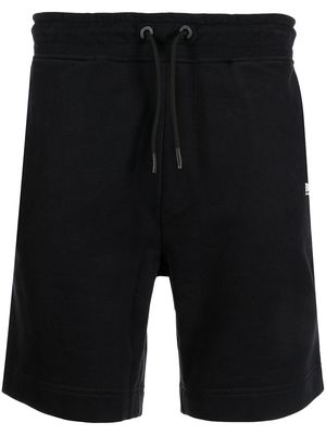 BOSS logo print jogger shorts - Black