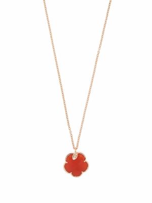 Pasquale Bruni 18kt rose gold Petit Joli carnelian and diamond necklace - Pink