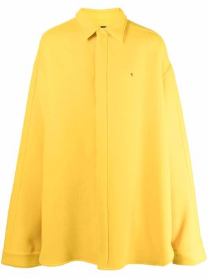 Raf Simons slouchy overshirt coat - Yellow
