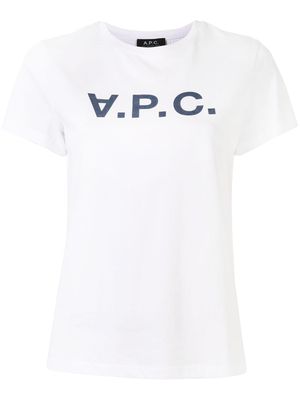 A.P.C. logo print t-shirt - White