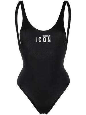 Dsquared2 logo-print one-piece swimsuit - Black