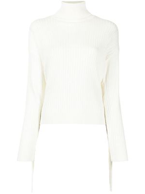 TWINSET pullover fringed jumper - White