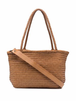 Officine Creative Susan woven tote - Brown