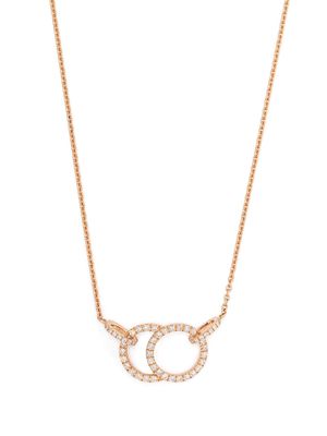 Courbet 18kt recycled rose gold CELESTE laboratory-grown diamond pavé set necklace - Pink