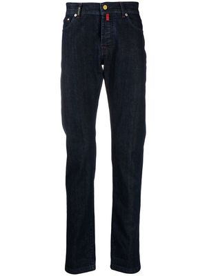 Kiton mid-rise slim-fit jeans - Blue