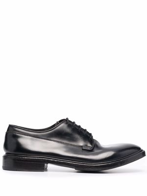 Premiata lace-up leather derby shoes - Black
