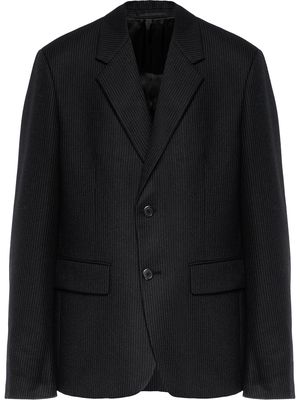 Prada single-breasted wool suit jacket - Black
