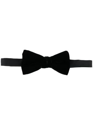 Saint Laurent velvet bow tie - Black