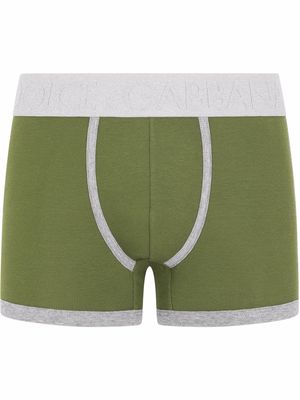 Dolce & Gabbana logo-waistband boxer briefs - Green