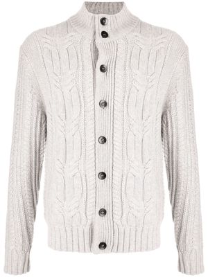 N.Peal cable knit cardigan - Grey