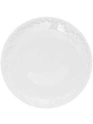 L'Objet Haas Mojave embossed porcelain dessert plate - White