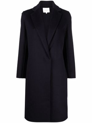 Vince single-breasted fitted coat - Blue