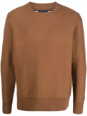 Tommy Hilfiger zigzag-knit jumper - Brown