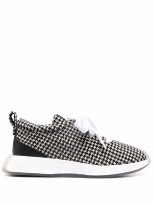 Giuseppe Zanotti houndstooth low-top sneakers - Black