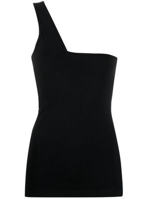 Helmut Lang asymmetric one-shoulder vest - Black