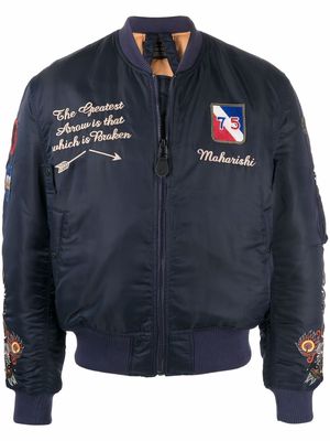 Maharishi Dragons MA-1 bomber jacket - Blue