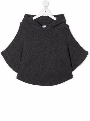 Knot hooded cashmere jumper - Grey