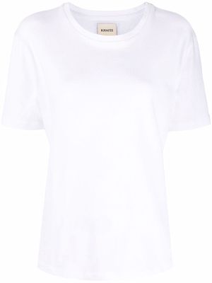 KHAITE cotton logo-appliqué T-shirt - White