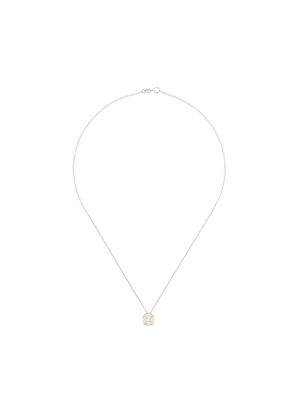 Monan 18kt white gold diamond pendant necklace - Metallic