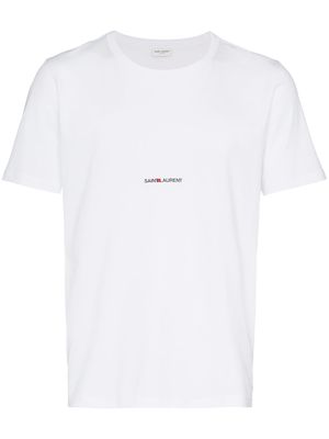 Saint Laurent logo print T-shirt - White