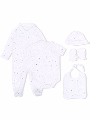 Marie-Chantal star-print essentials babygrow set - White