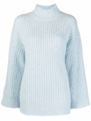 A.P.C. wide-sleeve knitted jumper - Blue