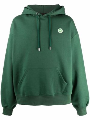 Gcds donut logo drawstring hoodie - Green