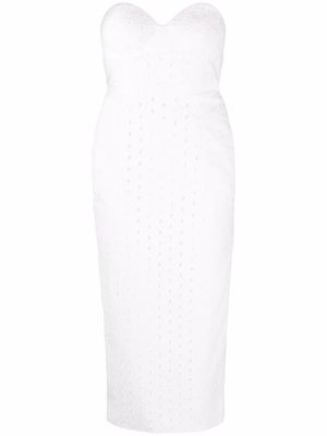 CONCEPTO Poison Ivy broderie-anglaise dress - White
