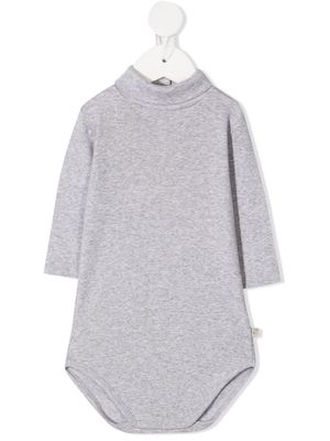Bonpoint high neck baby bodysuit - Grey