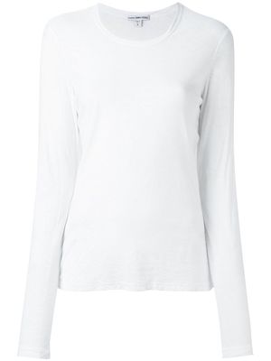 James Perse round neck longsleeved T-shirt - White