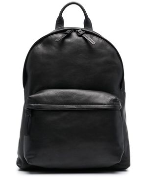 Officine Creative pebbled-effect leather backpack - Black
