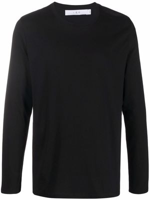IRO round neck long-sleeved T-shirt - Black