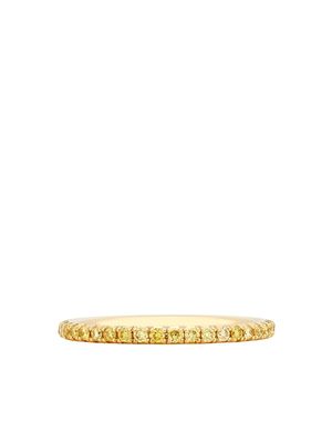 De Beers Jewellers 18kt yellow gold diamond Aura Eternity band ring