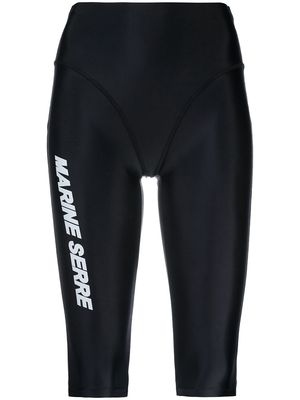 Marine Serre Sea-Skin cycling shorts - Black