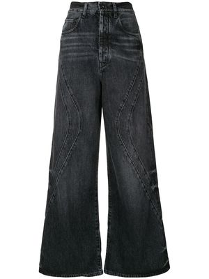 Marcelo Burlon County of Milan County wide-leg jeans - Black