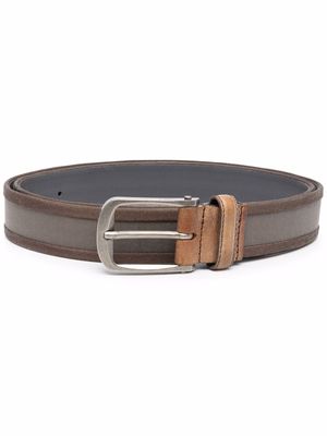 LANVIN two-tone leather belt - Green