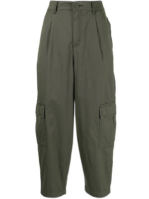 izzue tapered-leg trousers - Green