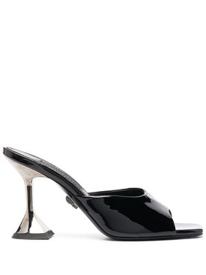 Philipp Plein square-toe heeled sandals - Black