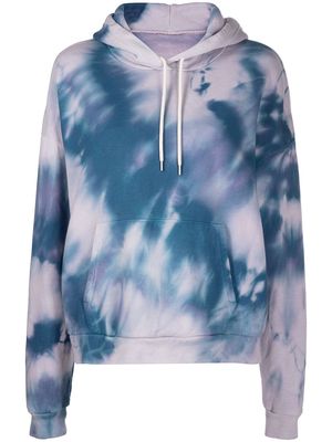 John Elliott Alma tie dye-print hoodie - Purple