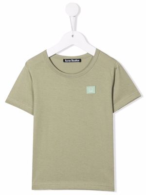 Acne Studios Kids Mini Nash Face cotton T-shirt - Green