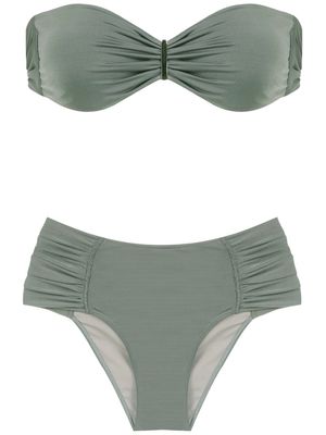 Brigitte ruched bikini set - Green