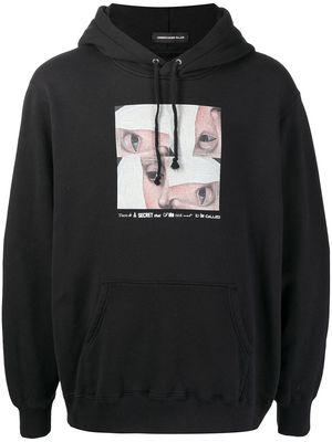 UNDERCOVER graphic-print cotton hoodie - Black