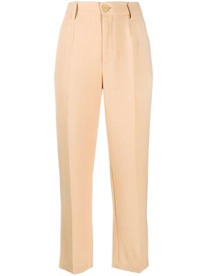 Forte Forte high waisted straight leg trousers - Neutrals