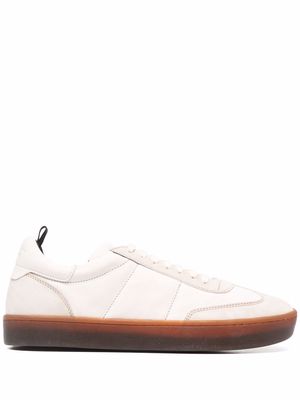 Officine Creative combined leather sneakers - Neutrals