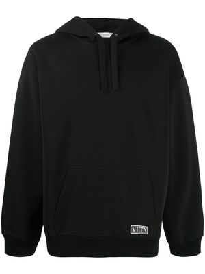 Valentino VLTN Tag long-sleeve hoodie - Black