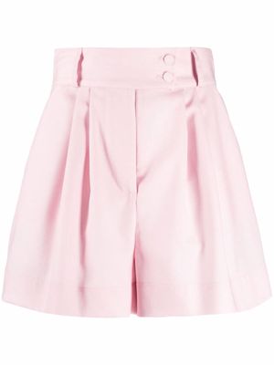 Styland high-rise pleated shorts - Pink