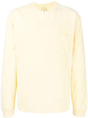 Suicoke pocket cotton sweatshirt - Yellow
