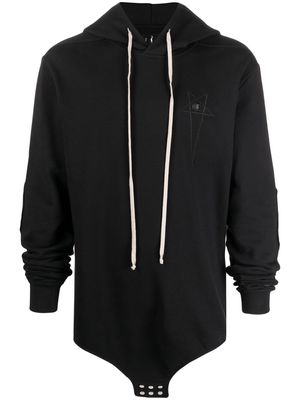Rick Owens X Champion embroidered-logo hoodie - Black