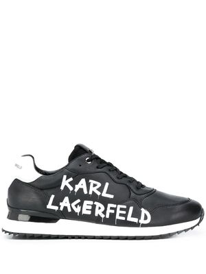 Karl Lagerfeld low-top logo trainers - Black