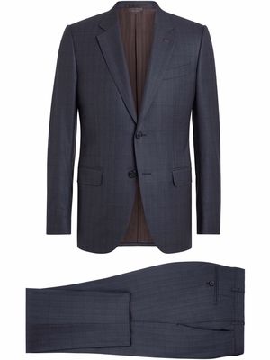 Ermenegildo Zegna microcheck single-breasted suit - Grey